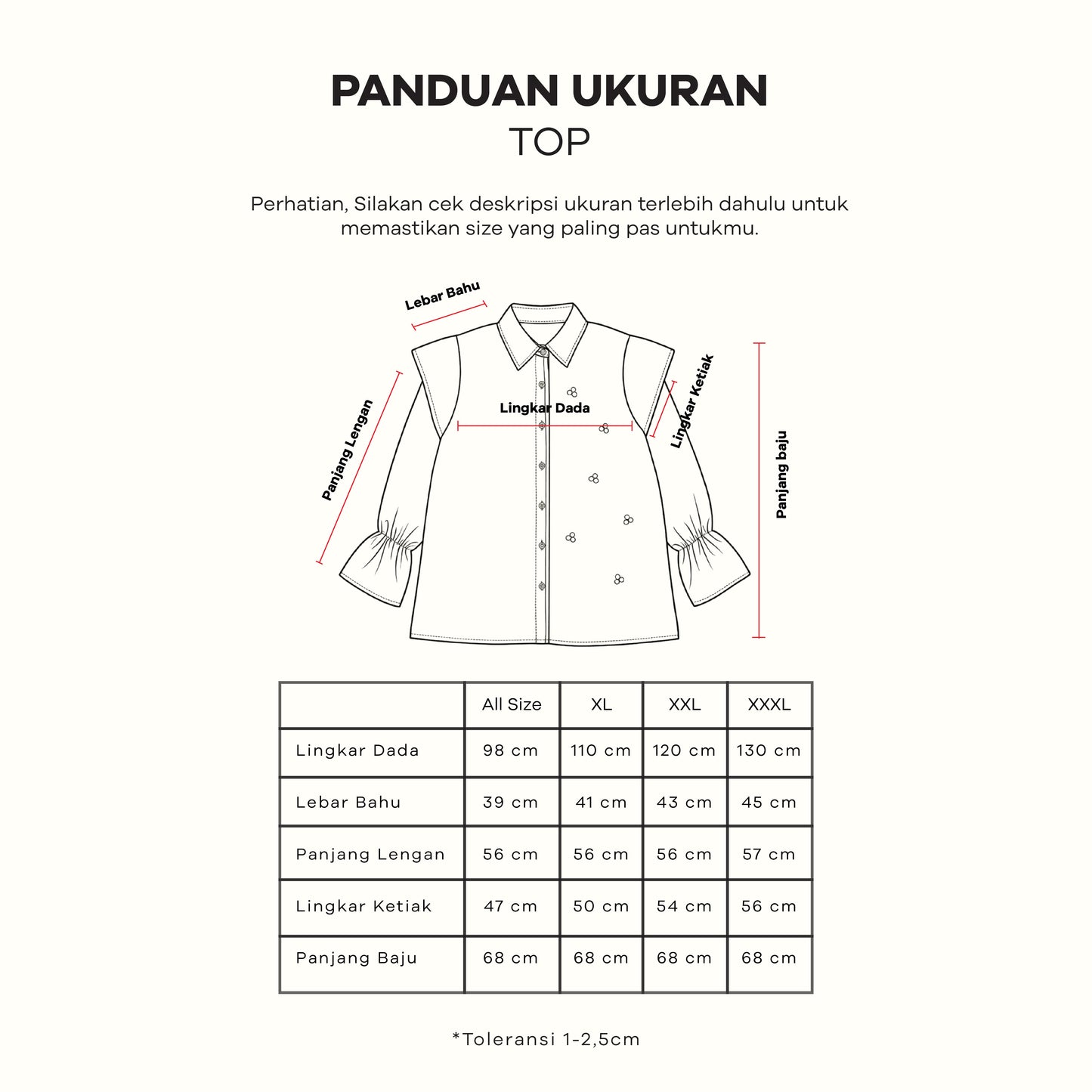 Dya id Renata Top Atasan Katun Wanita Aluna Nirmala L-3XL