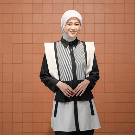 Dya Id - Rahayu Mono Atasan kemeja katun wanita L-3XL