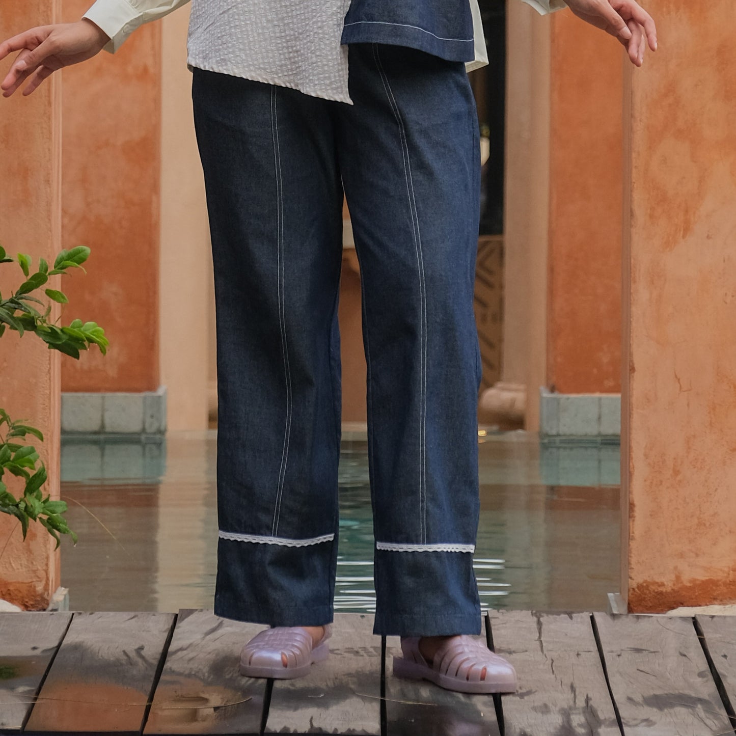 Dya Id - Pricil Atasan dan Bawahan  atasan kemeja katun wanita Aluna Nirmala L-3XL