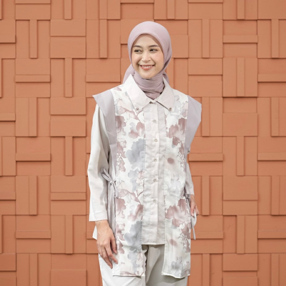 Dya Id - Caca Nude Kemeja katun Wanita L-3XL