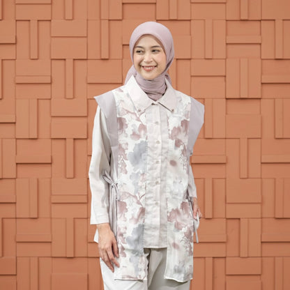 Dya Id - Caca Nude Kemeja katun Wanita L-3XL