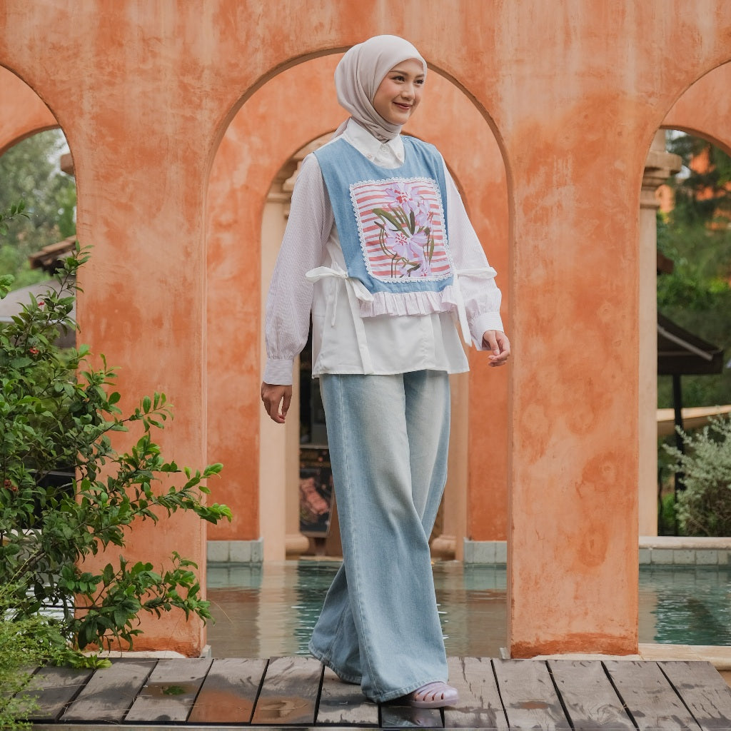 Dya id Renata Top Atasan Katun Wanita Aluna Nirmala L-3XL