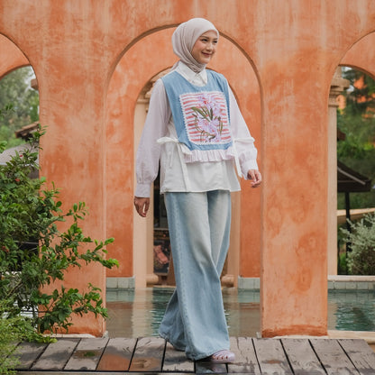 Dya id Renata Top Atasan Katun Wanita Aluna Nirmala L-3XL