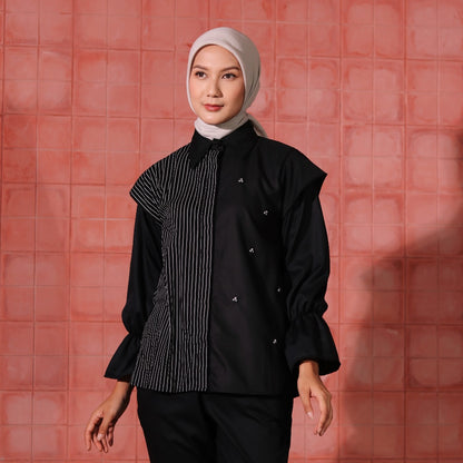 Dya Id - kallu Series Atasan Kemeja katun Wanita L-3xl