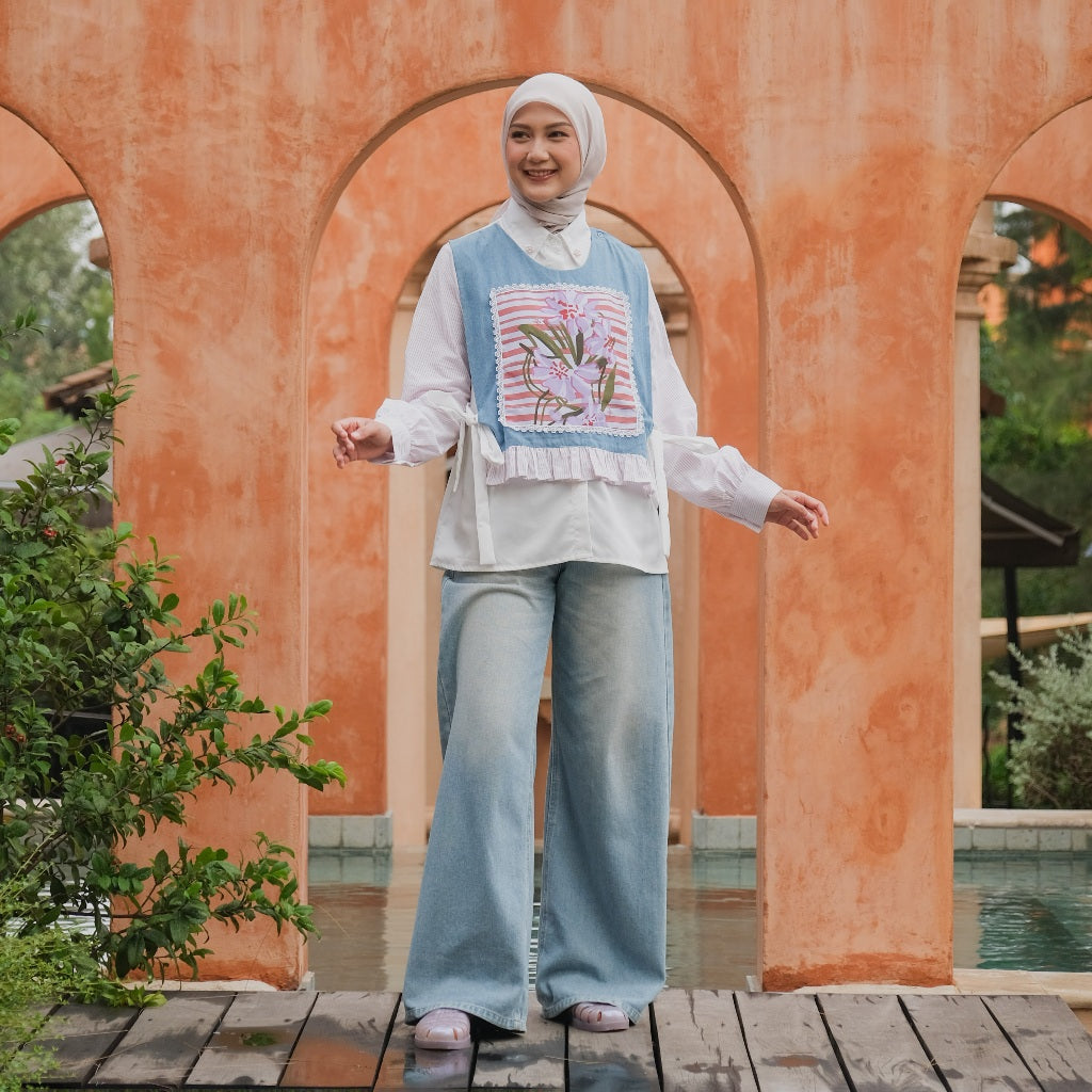 Dya id Renata Top Atasan Katun Wanita Aluna Nirmala L-3XL
