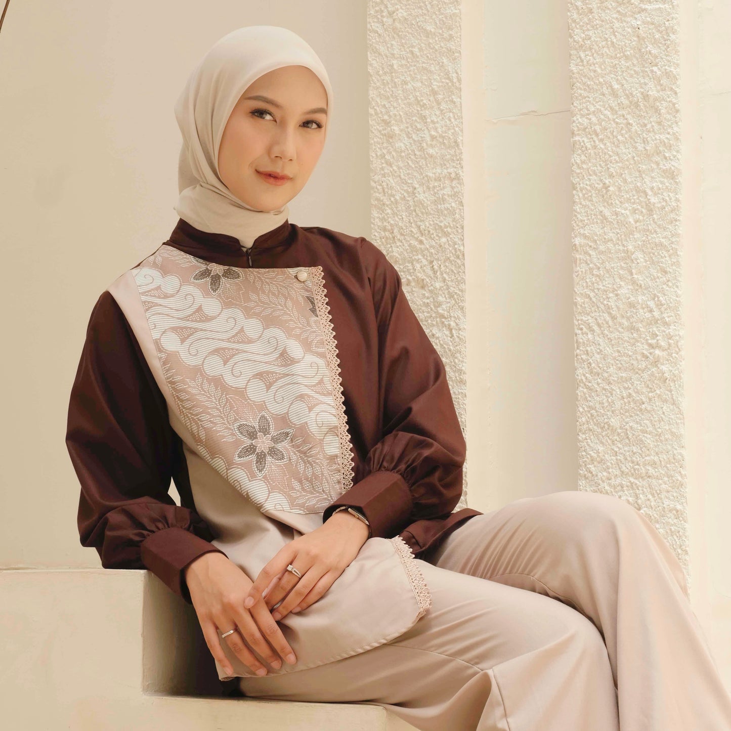 Dya Id - Laras Atasan Kemeja Batik Wanita Alankara Series L-3XL