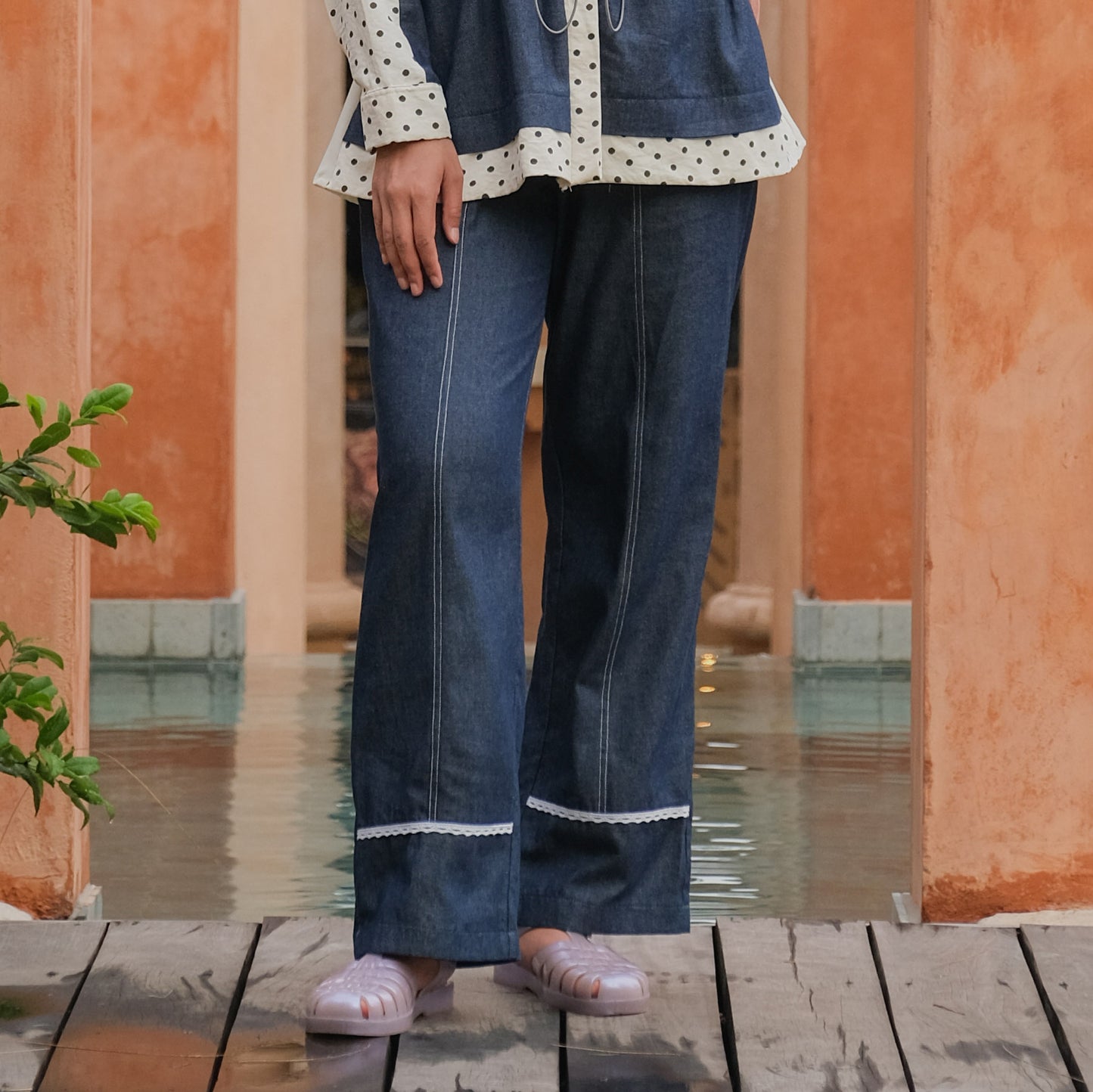 Dya Id - Pricil Atasan dan Bawahan  atasan kemeja katun wanita Aluna Nirmala L-3XL