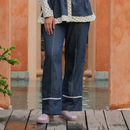 Dya Id - Pricil Atasan dan Bawahan  atasan kemeja katun wanita Aluna Nirmala L-3XL