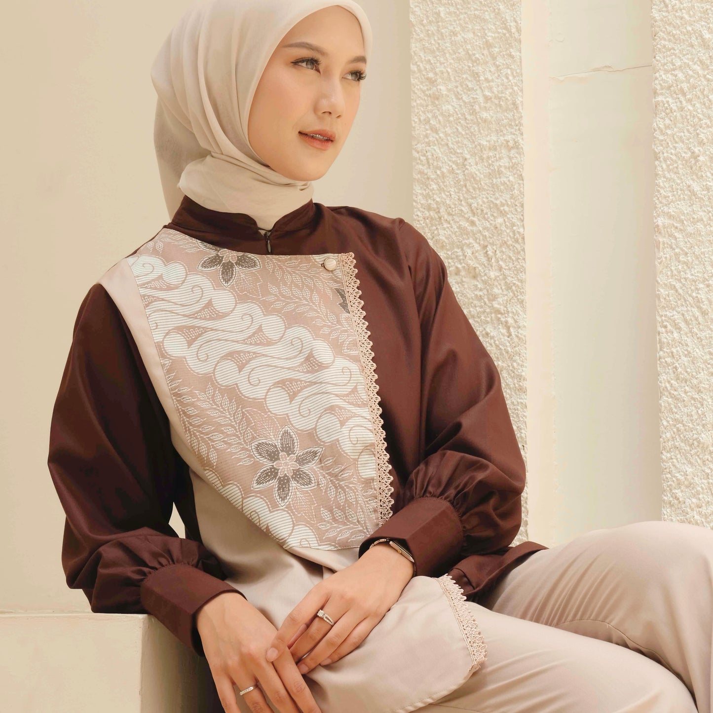Dya Id - Laras Atasan Kemeja Batik Wanita Alankara Series L-3XL