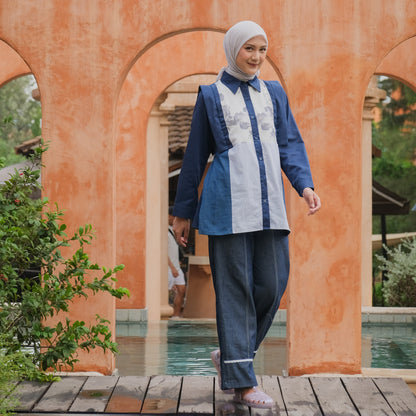 Dya Id - Astrid New atasan kemeja katun wanita Aluna Nirmala Series L-3XL