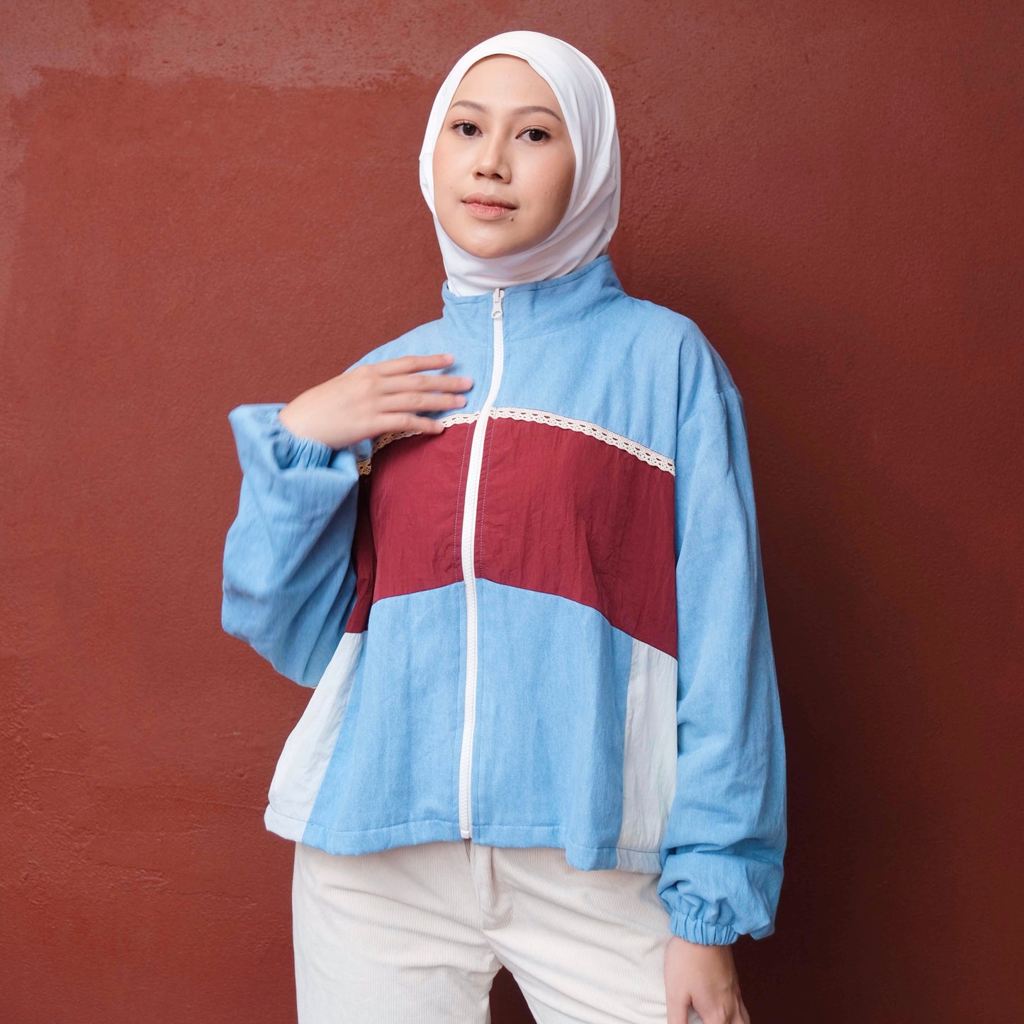 Dya Id - Victoria jacket Atasan sportwear wanita Ld 120-140