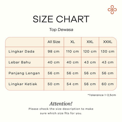Dya Id - Caca Nude Kemeja katun Wanita L-3XL