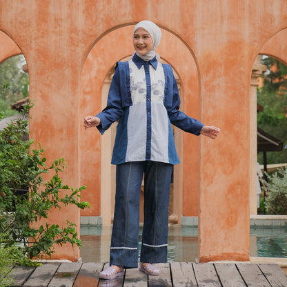 Dya Id - Astrid New atasan kemeja katun wanita Aluna Nirmala Series L-3XL