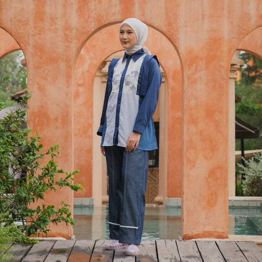 Dya Id - Astrid New atasan kemeja katun wanita Aluna Nirmala Series L-3XL