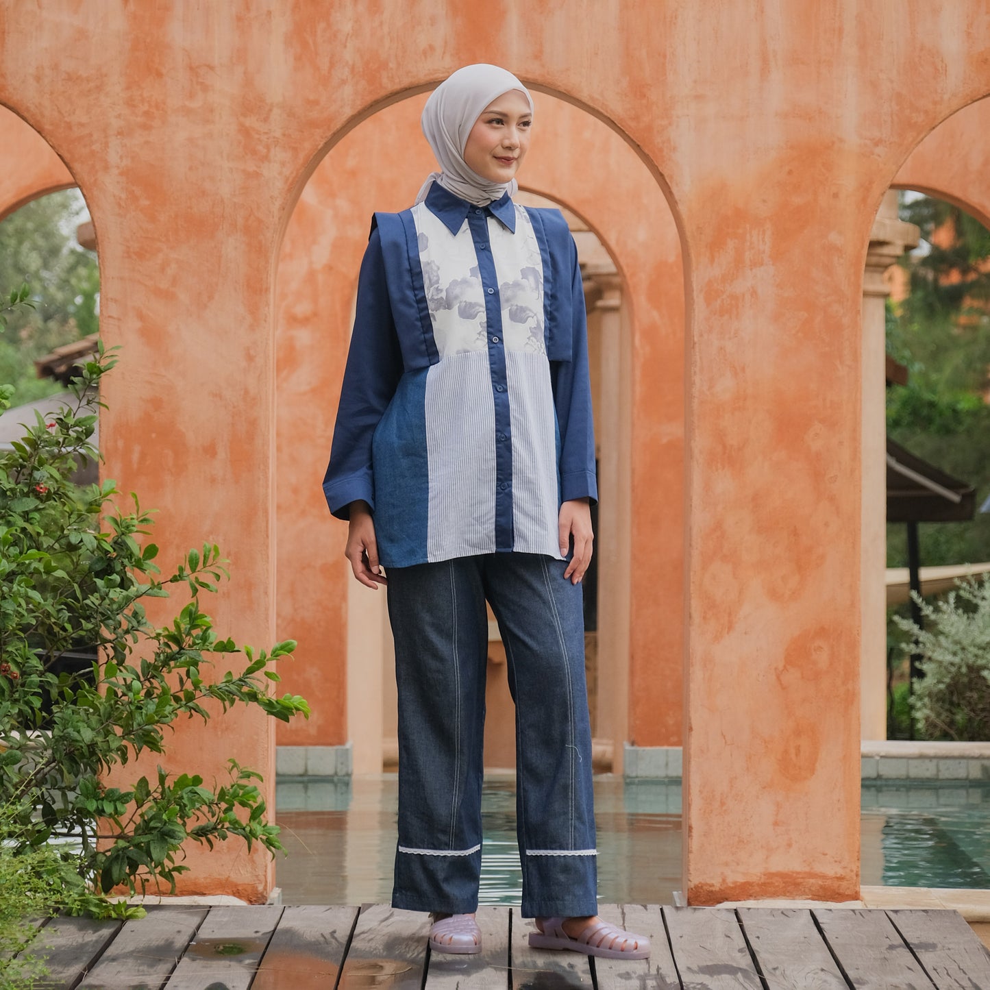 Dya Id - Astrid New atasan kemeja katun wanita Aluna Nirmala Series L-3XL