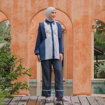 Dya Id - Astrid New atasan kemeja katun wanita Aluna Nirmala Series L-3XL