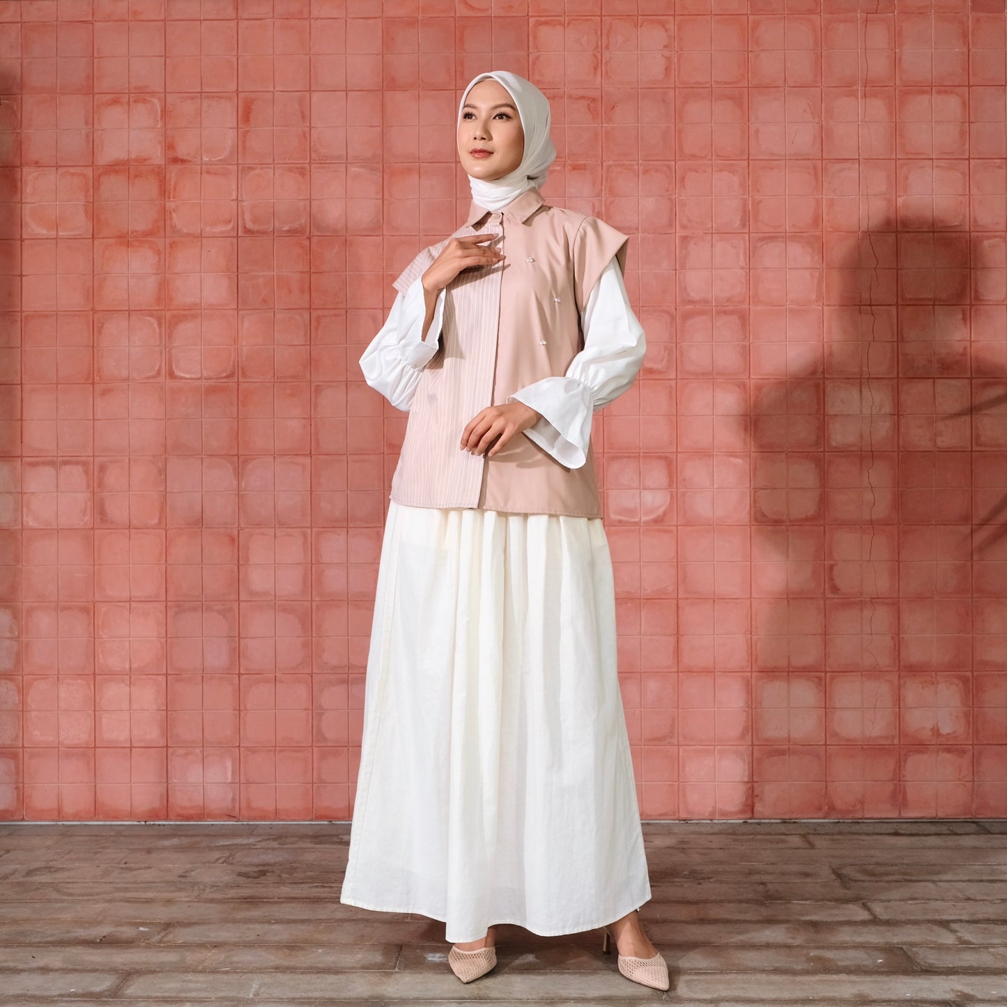Dya Id - kallu Series Atasan Kemeja katun Wanita L-3xl