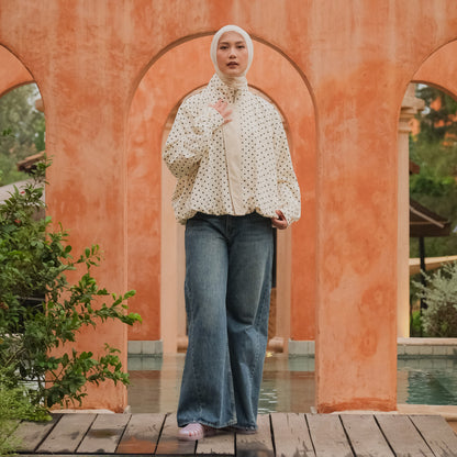 Dya id - Melly Jacket Atasan Sportwear Wanita ld Aluna Nirmala 120-140