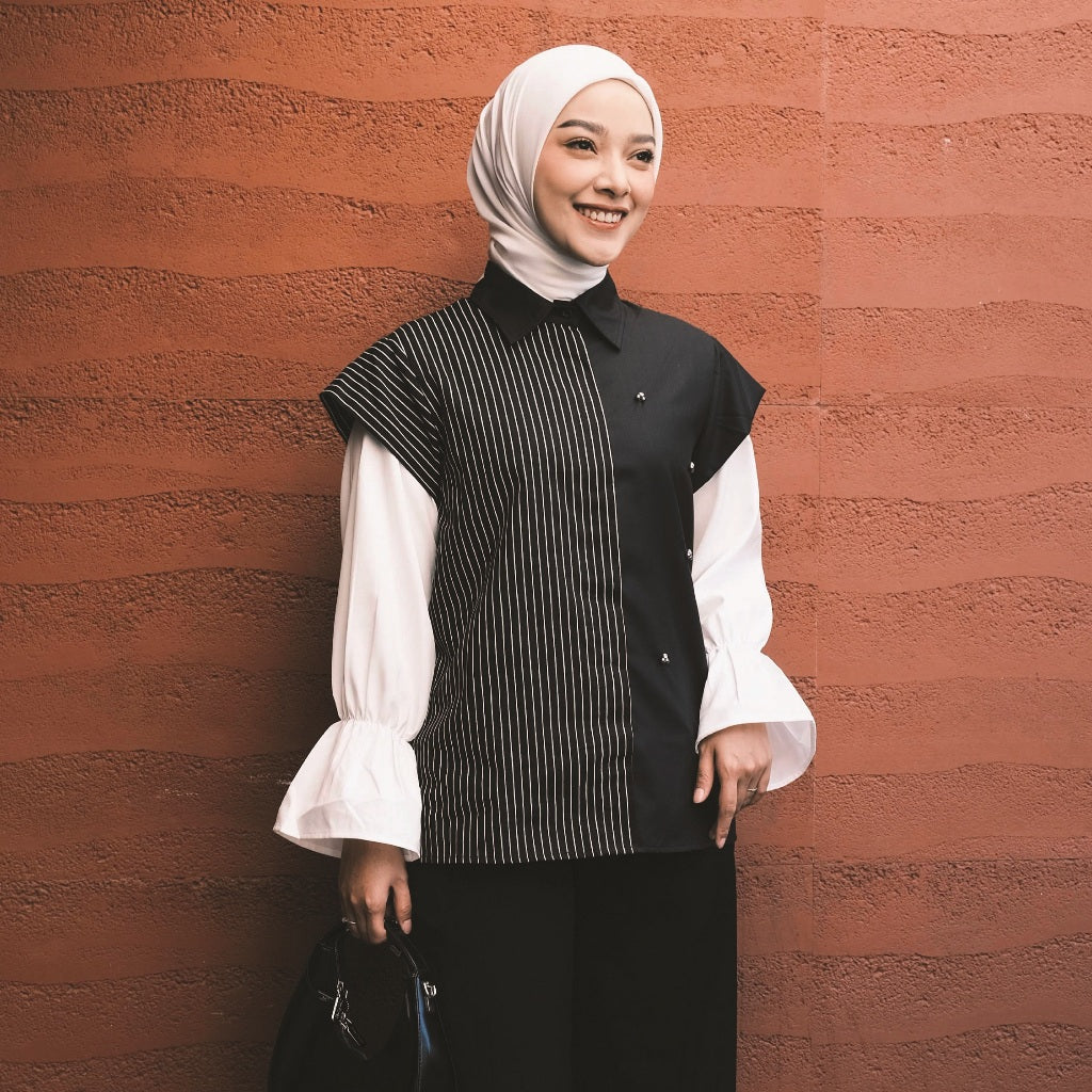 Dya Id - kallu Series Atasan Kemeja katun Wanita L-3xl