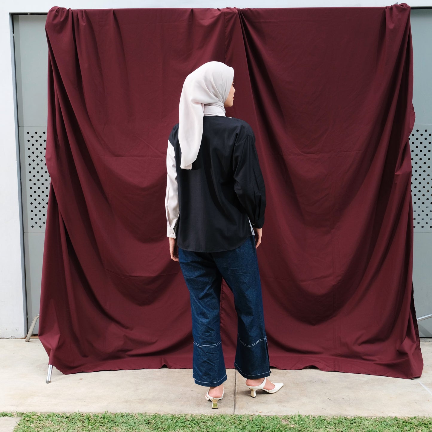 Dya Id - Ghani Mono Atasan Kemeja Wanita Basic L-3XL