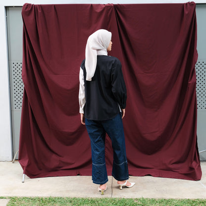 Dya Id - Ghani Mono Atasan Kemeja Wanita Basic L-3XL