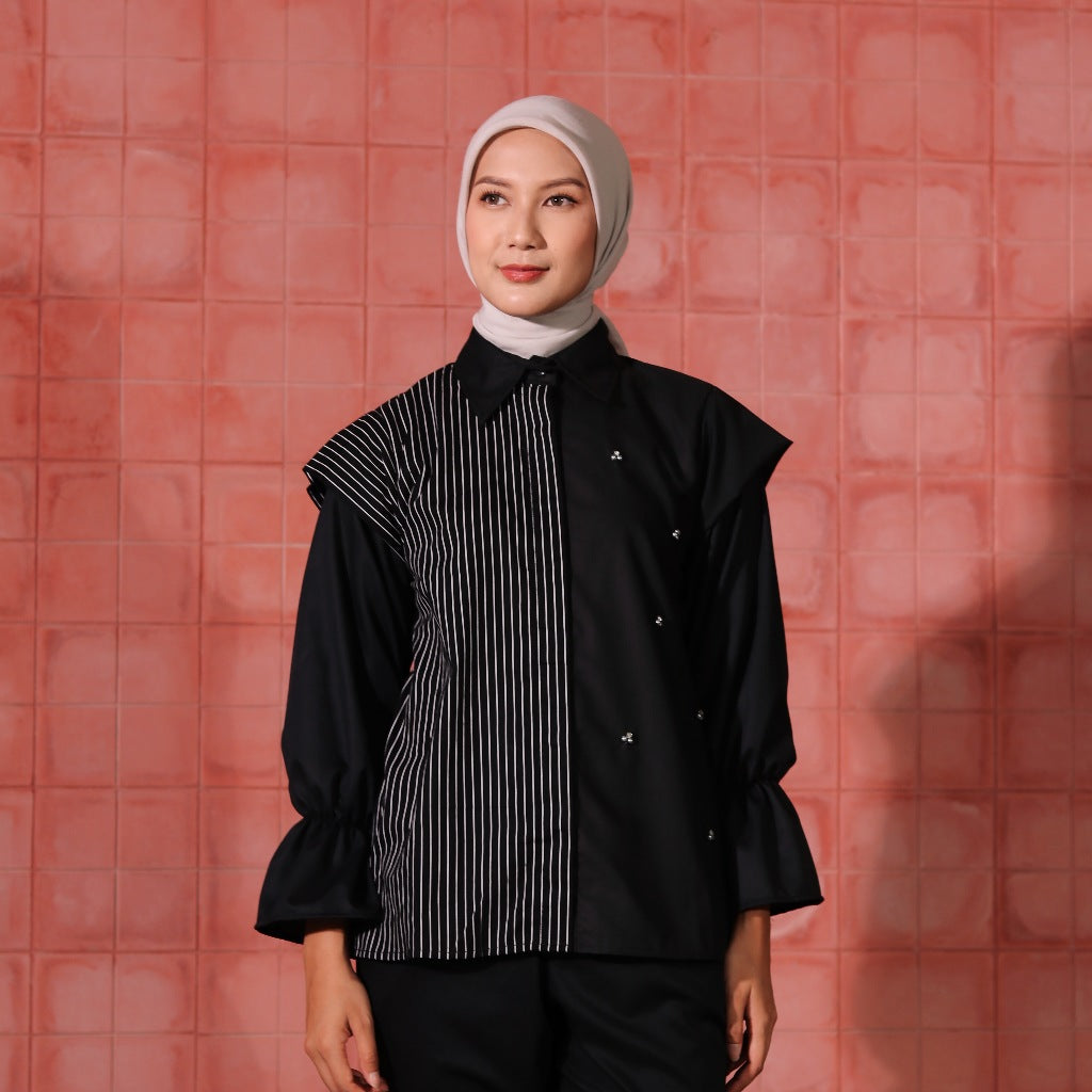Dya Id - kallu Series Atasan Kemeja katun Wanita L-3xl