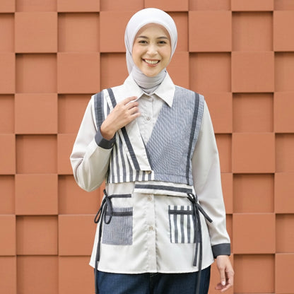 Dya Id - Aurel atasan kemeja katun wanita L-3XL