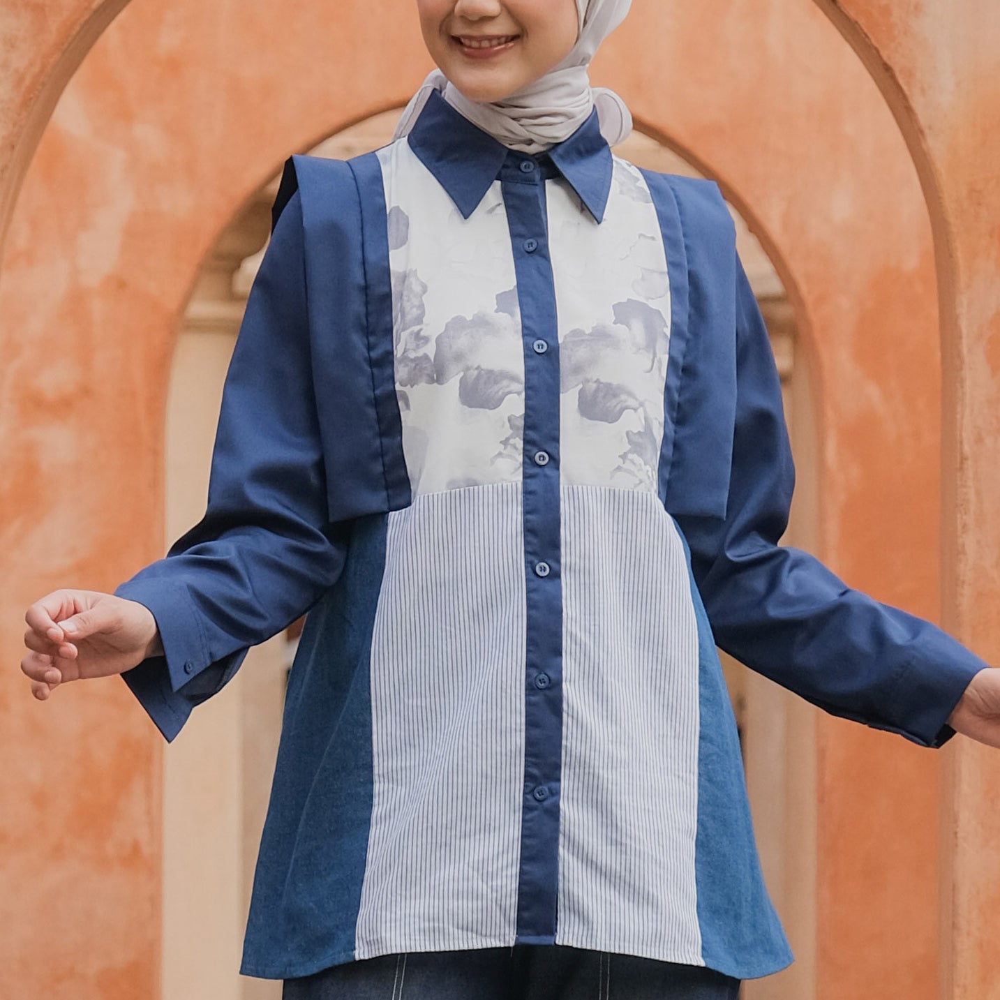 Dya Id - Astrid New atasan kemeja katun wanita Aluna Nirmala Series L-3XL