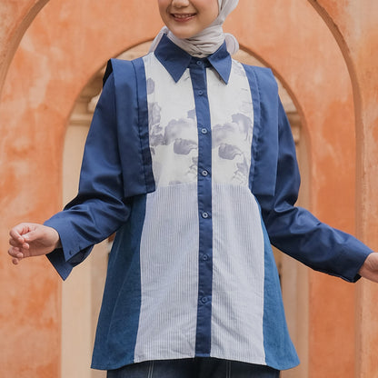 Dya Id - Astrid New atasan kemeja katun wanita Aluna Nirmala Series L-3XL