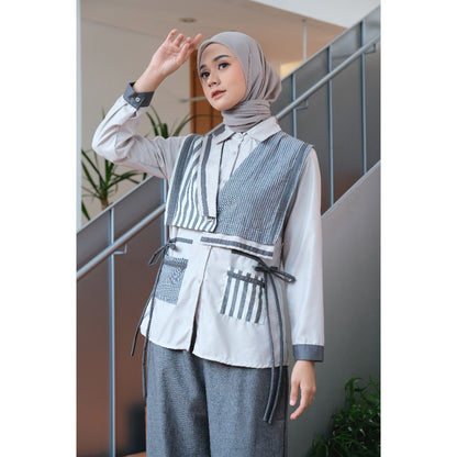 Dya Id - Aurel atasan kemeja katun wanita L-3XL